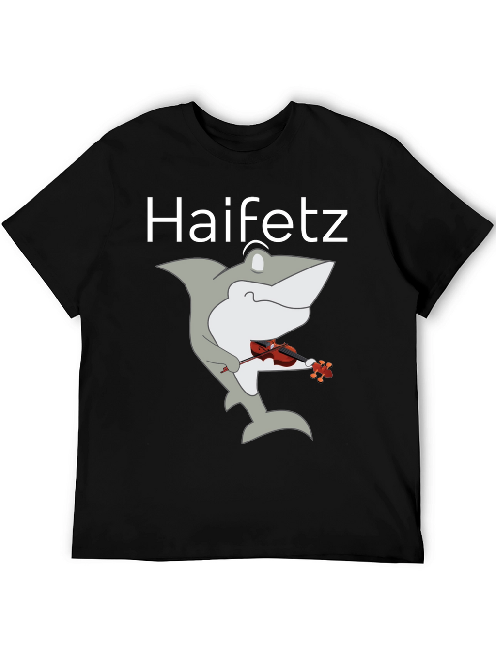Haifetz Shark Violin T-Shirt - Unique Music Humor