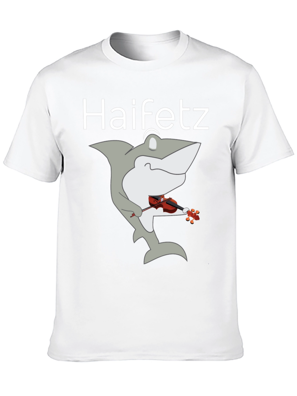Haifetz Shark Violin T-Shirt - Unique Music Humor