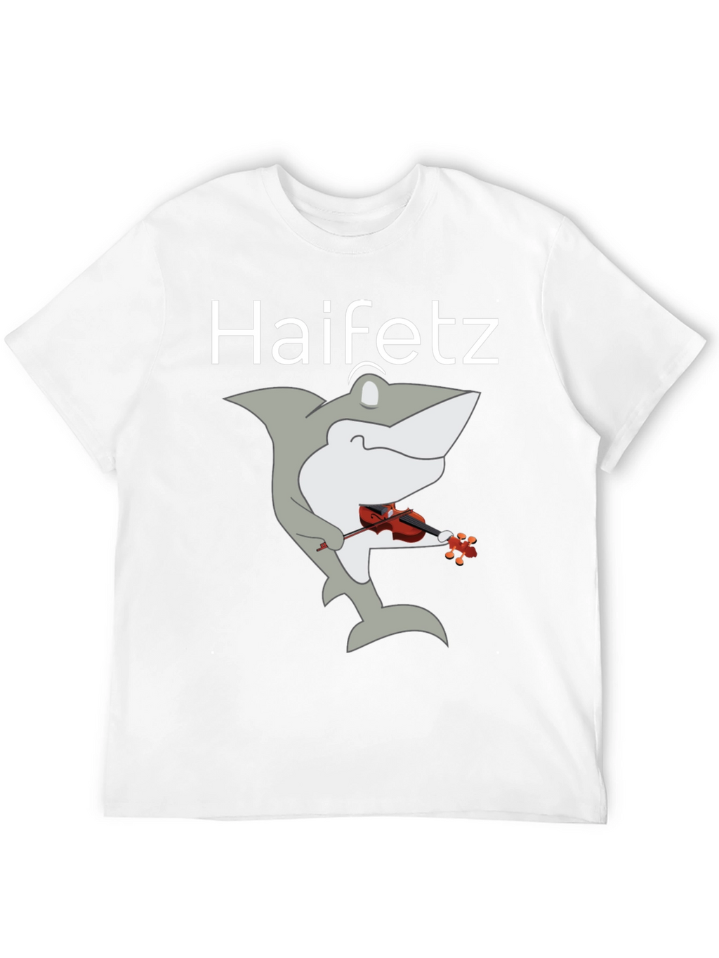 Haifetz Shark Violin T-Shirt - Unique Music Humor