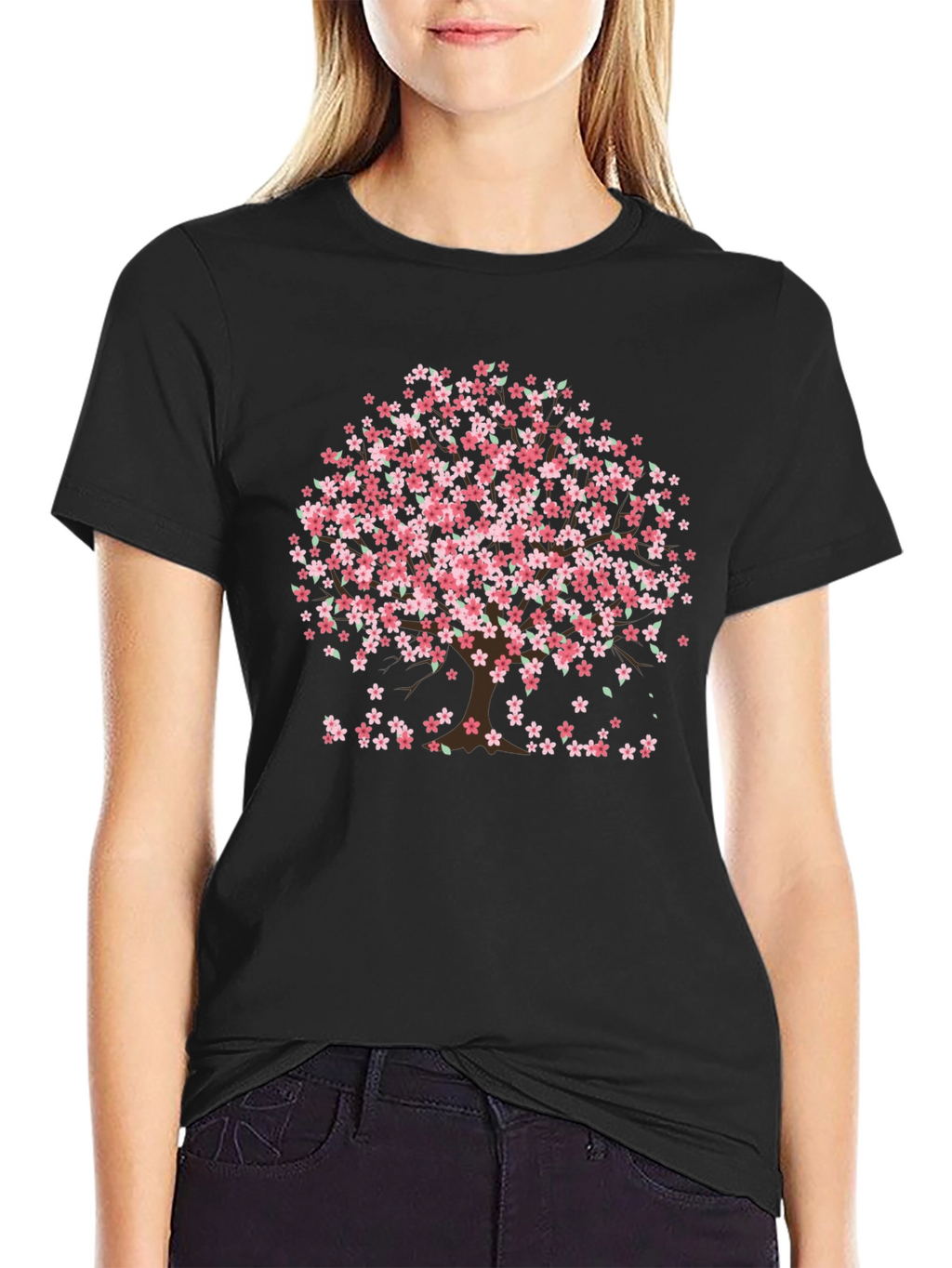 Sakura Tree Graphic Tee - Cherry Blossom T-Shirt