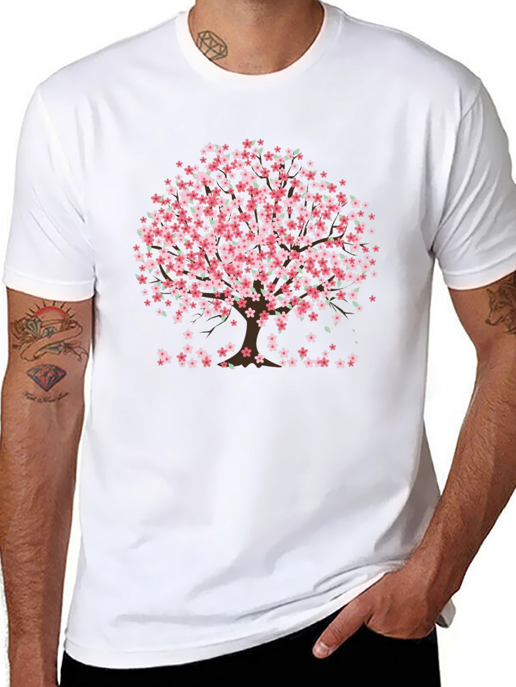 Sakura Tree Graphic Tee - Cherry Blossom T-Shirt