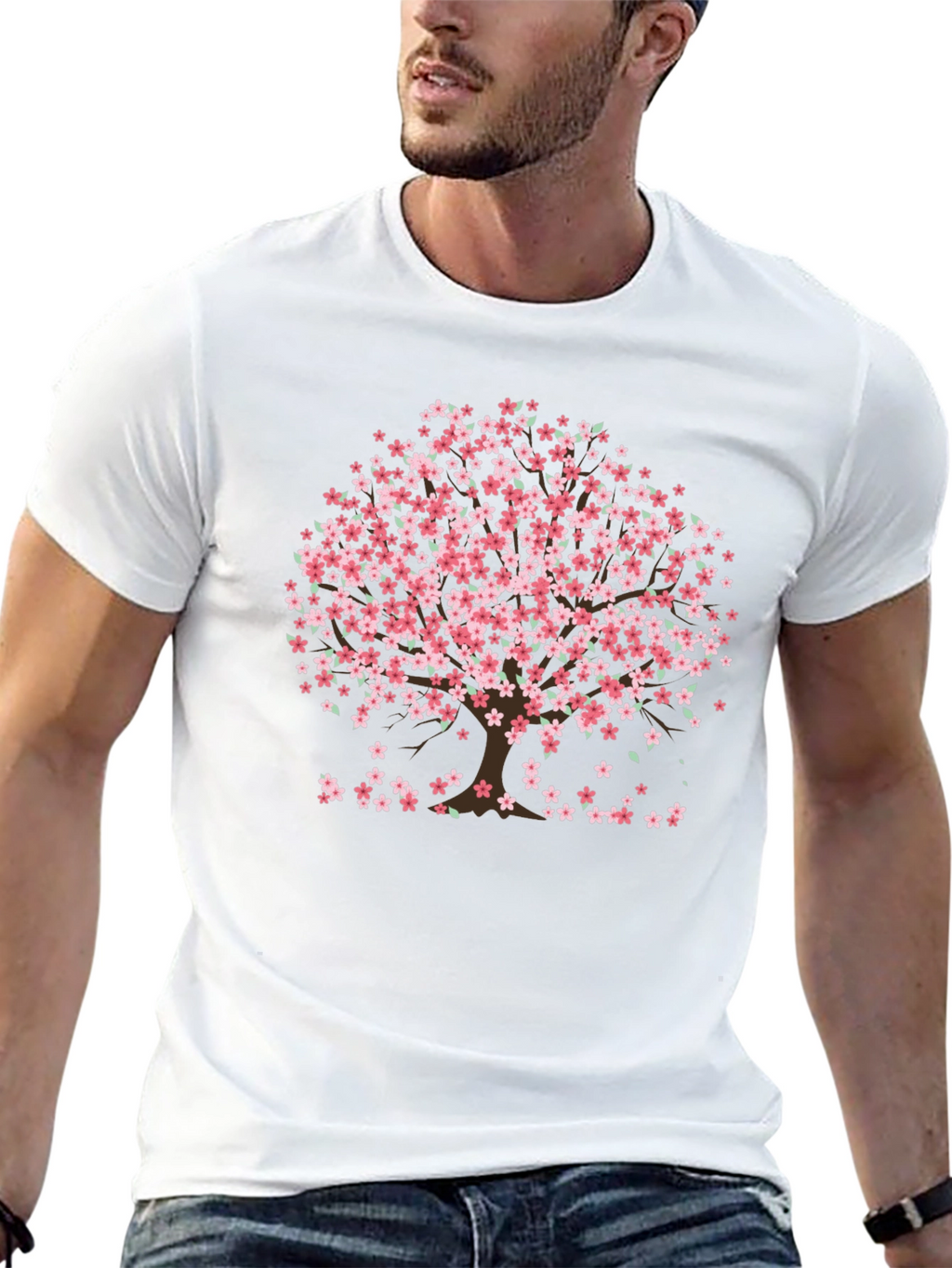 Sakura Tree Graphic Tee - Cherry Blossom T-Shirt