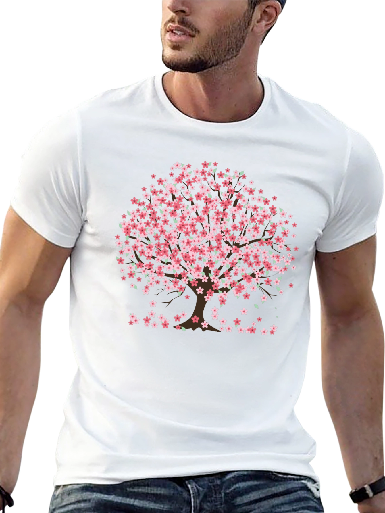 Sakura Tree Graphic Tee - Cherry Blossom T-Shirt