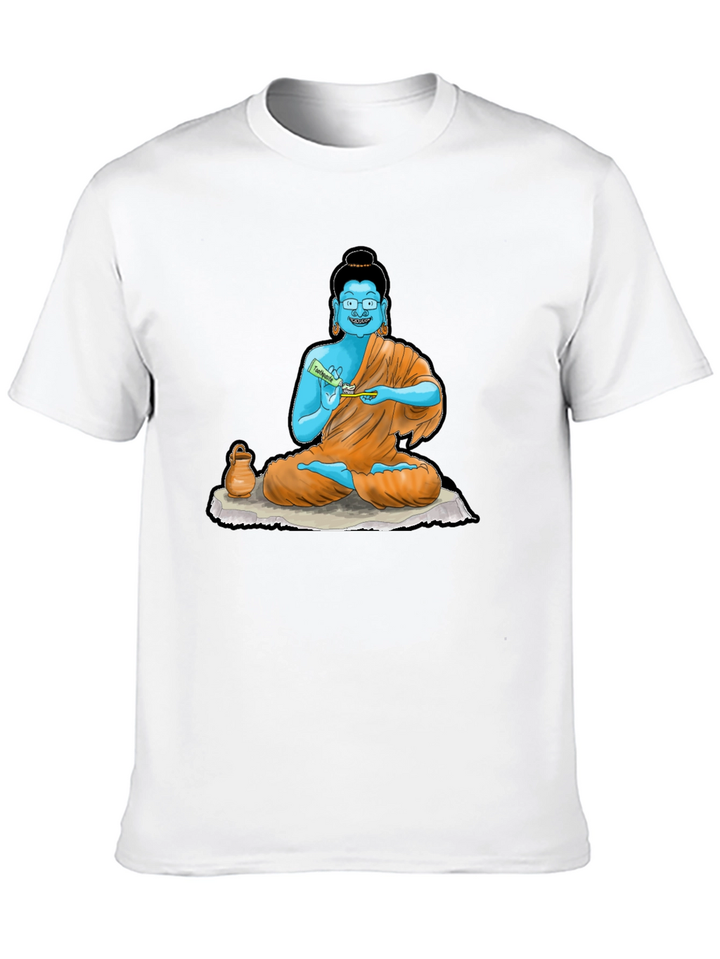 Buddha Toothpaste Graphic Tee - Unique Design
