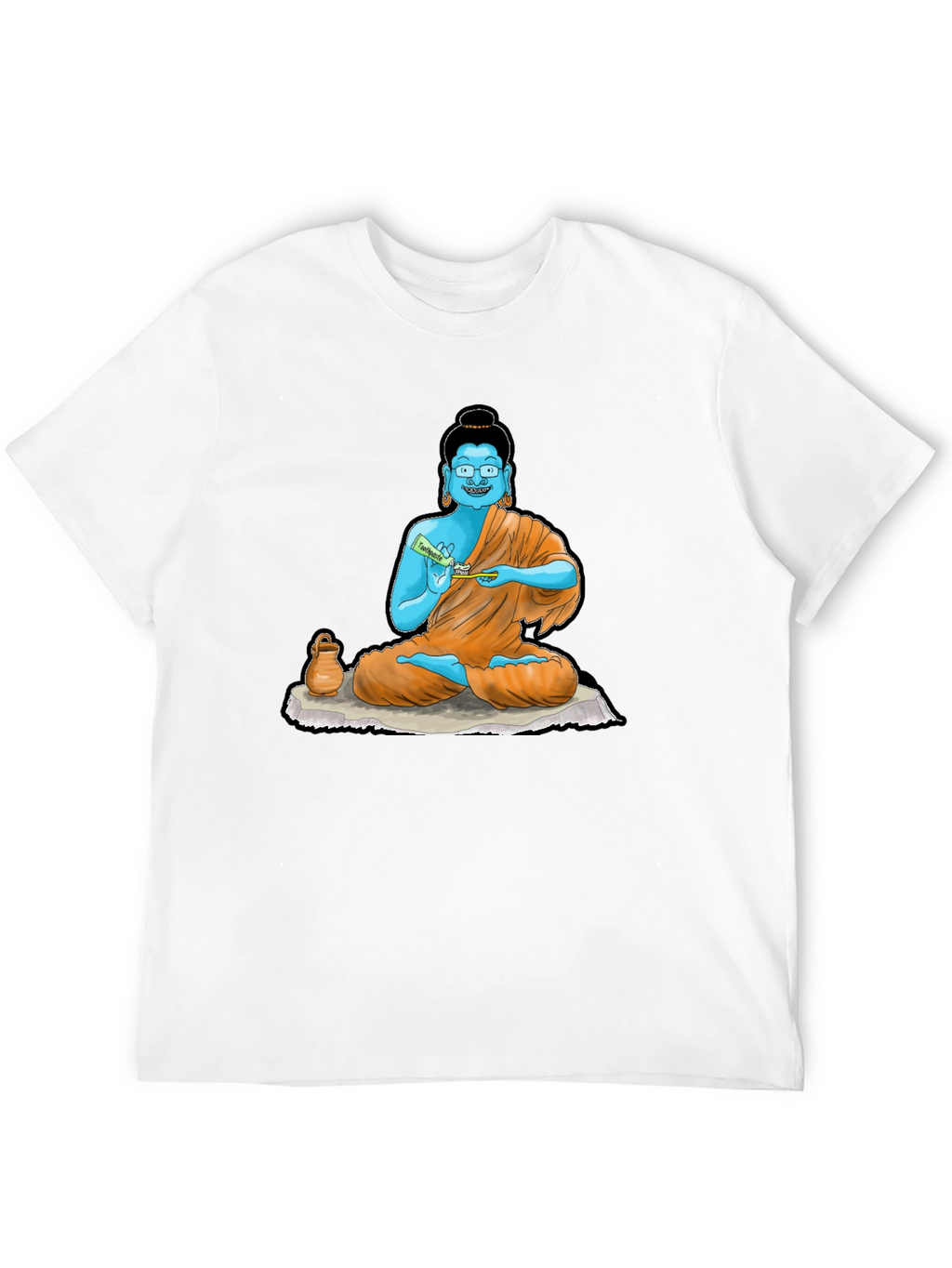 Buddha Toothpaste Graphic Tee - Unique Design