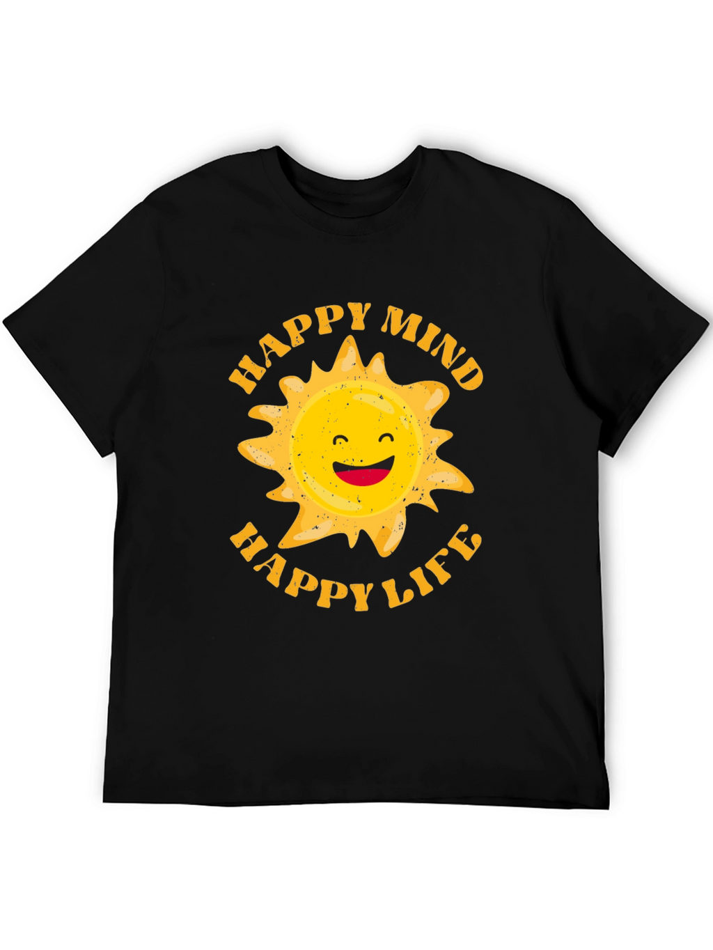 Happy Mind Happy Life Graphic T-Shirt