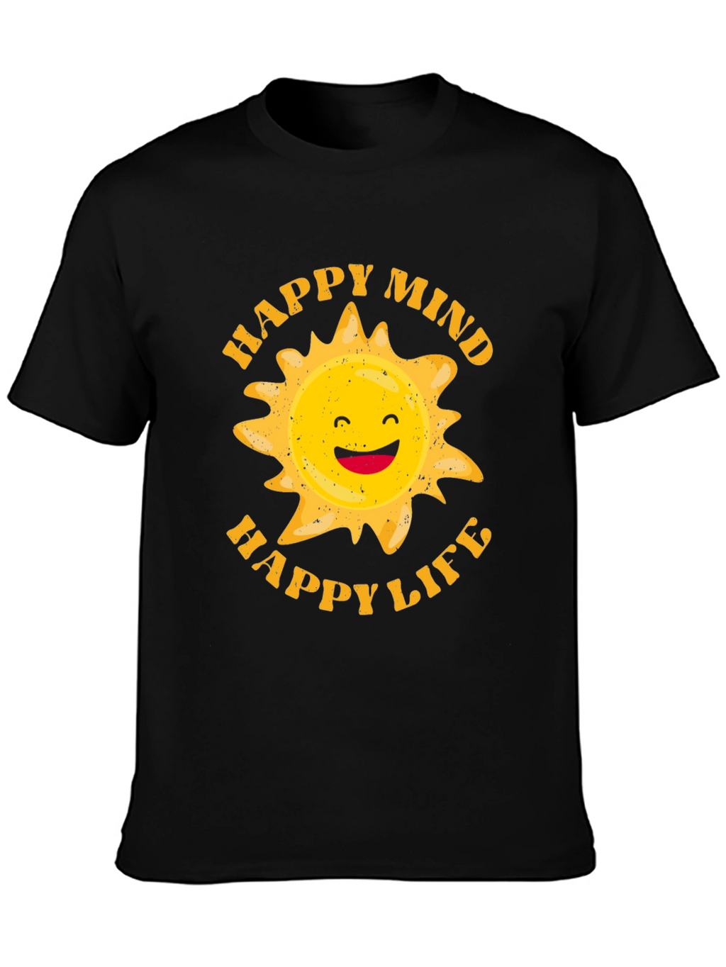 Happy Mind Happy Life Graphic T-Shirt