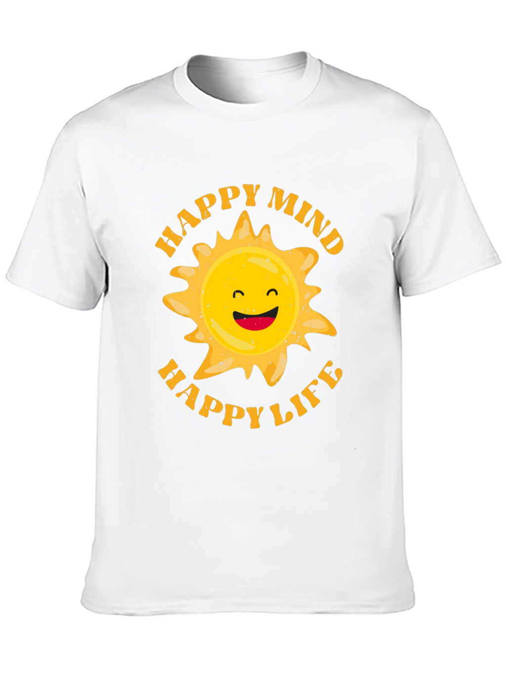 Happy Mind Happy Life Graphic T-Shirt
