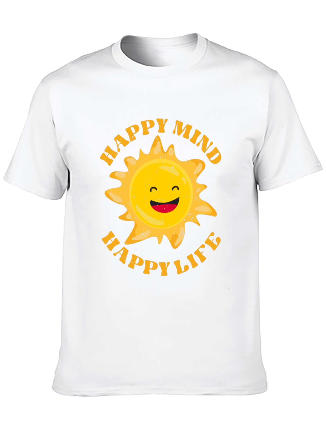 Happy Mind Happy Life Graphic T-Shirt