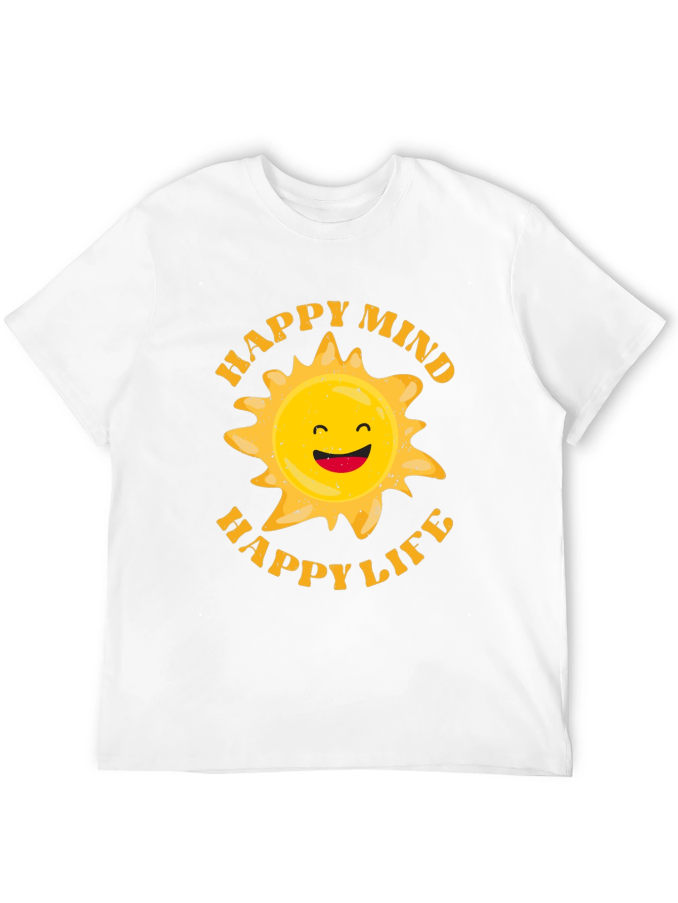 Happy Mind Happy Life Graphic T-Shirt