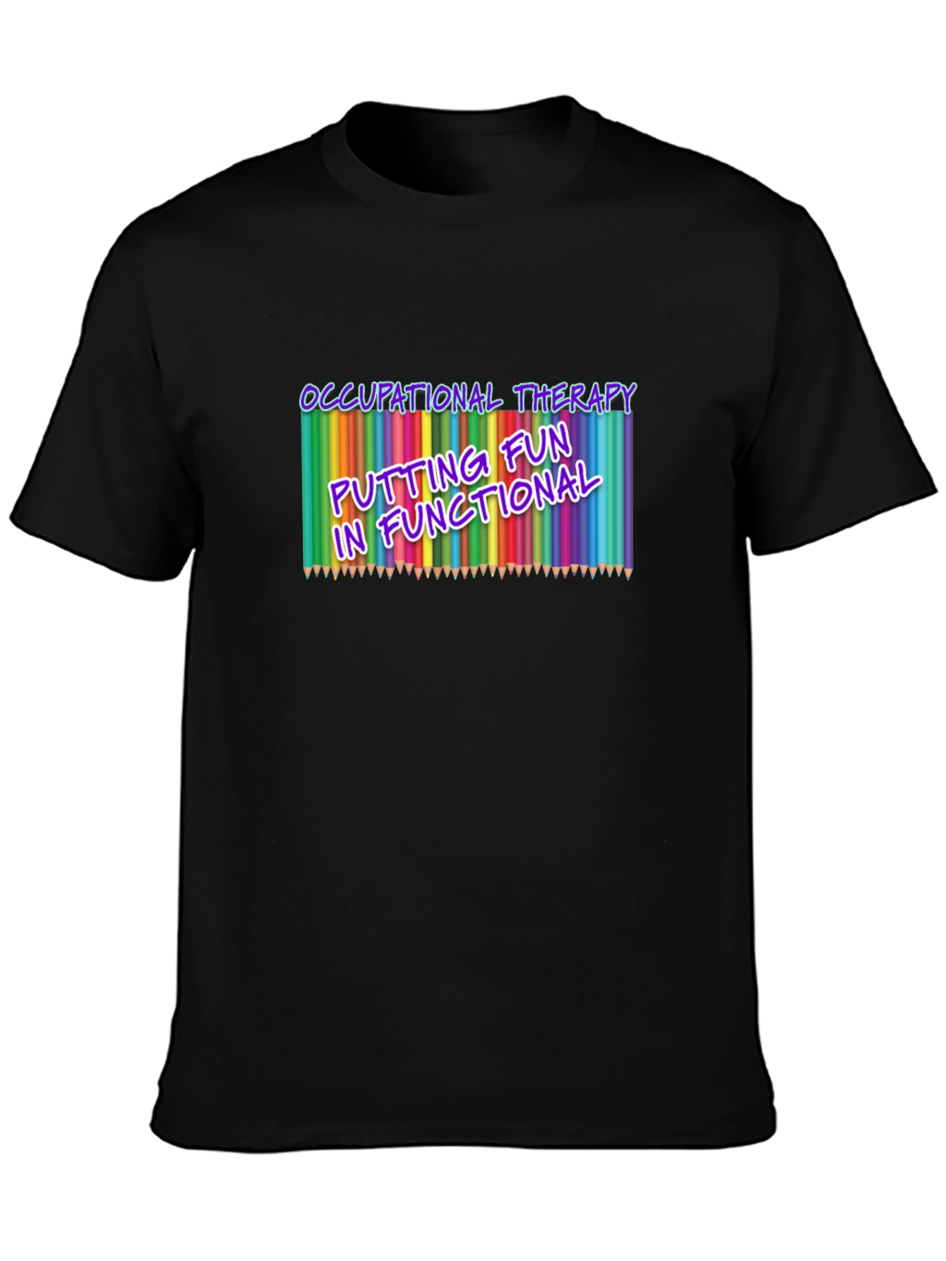 Occupational Therapy Fun Black T-Shirt
