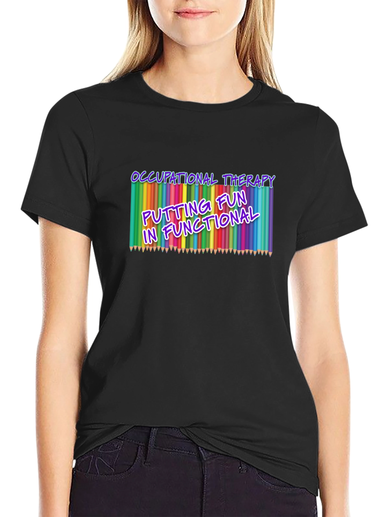 Occupational Therapy Fun Black T-Shirt
