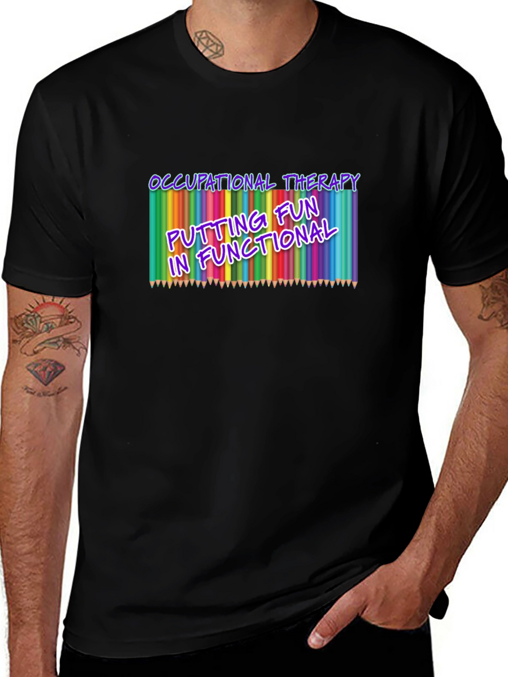 Occupational Therapy Fun Black T-Shirt