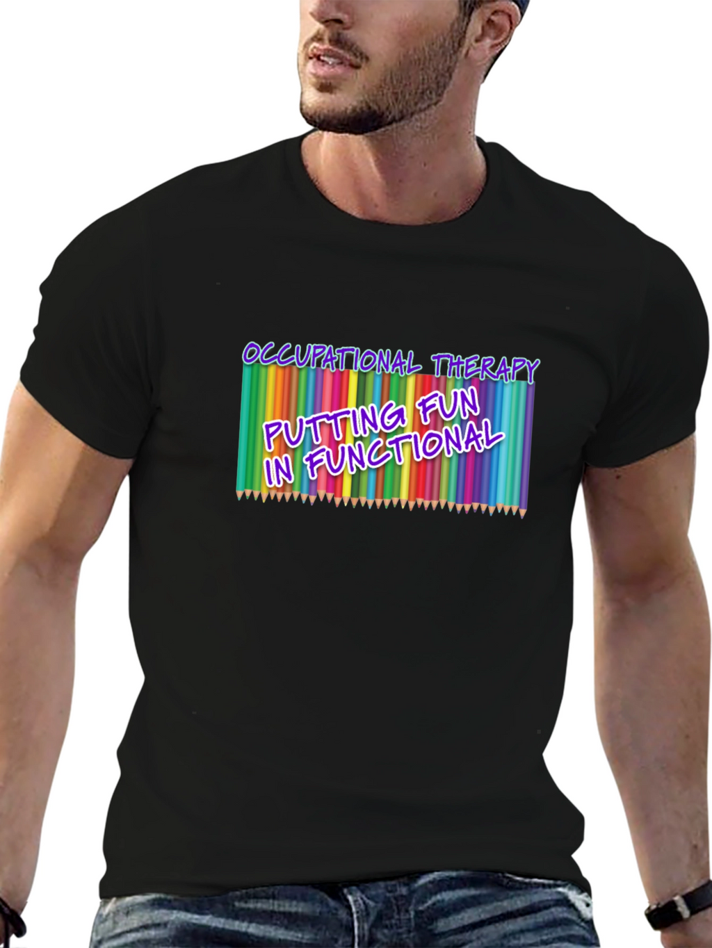 Occupational Therapy Fun Black T-Shirt