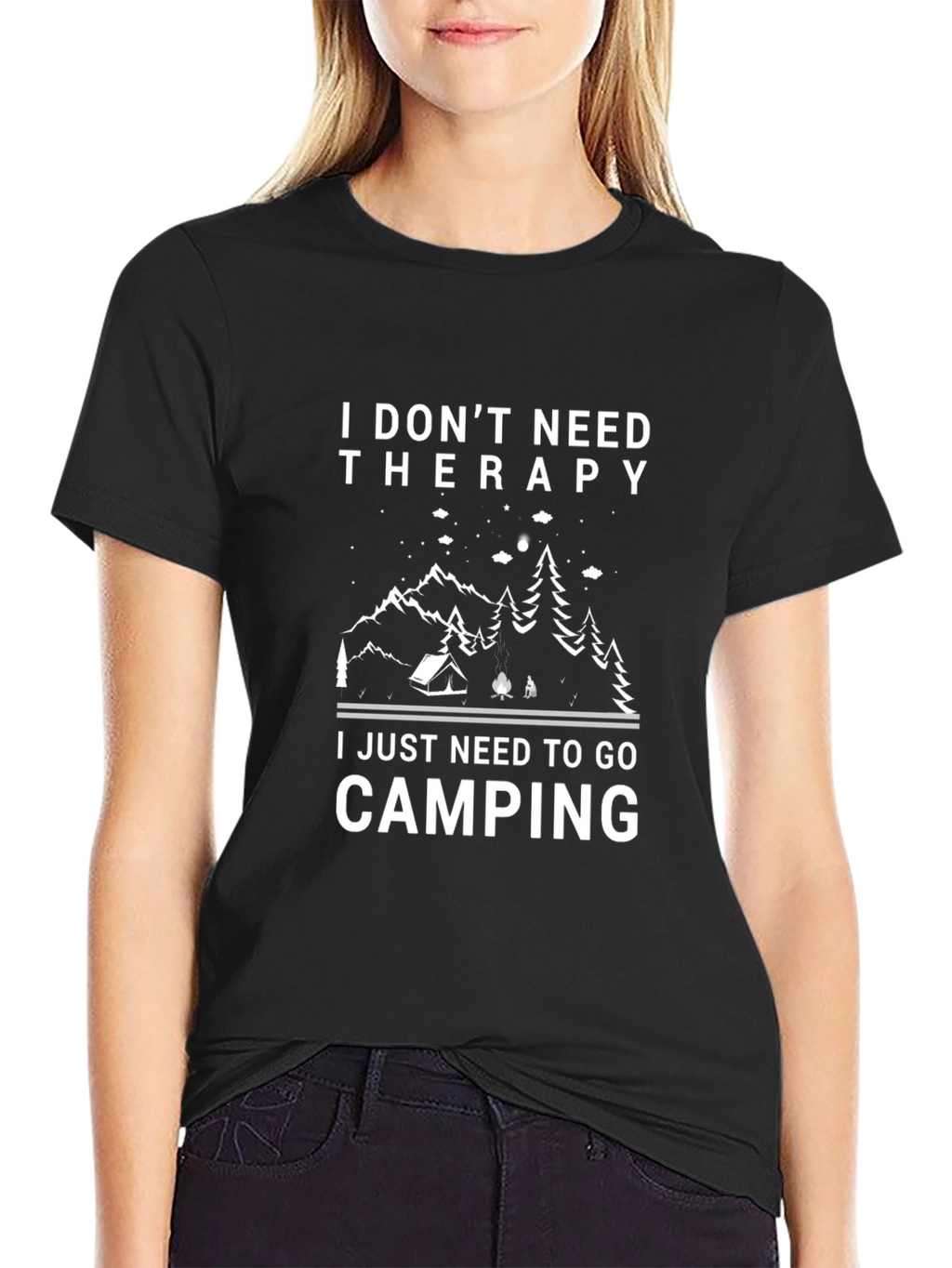 Camping Therapy Graphic Tee
