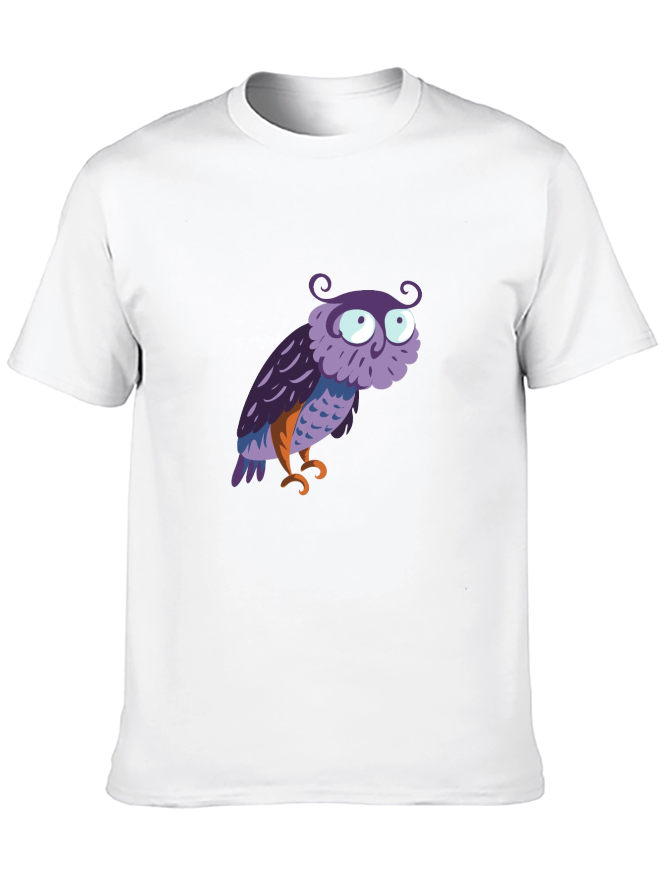 Owl Graphic Tee - Mens Black Cotton T-Shirt