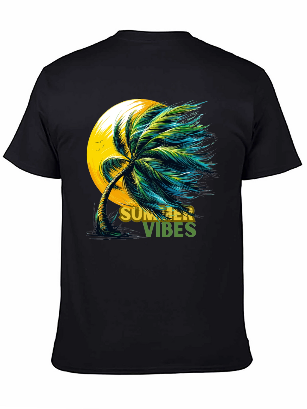 Summer Vibes Palm Tree Graphic Tee