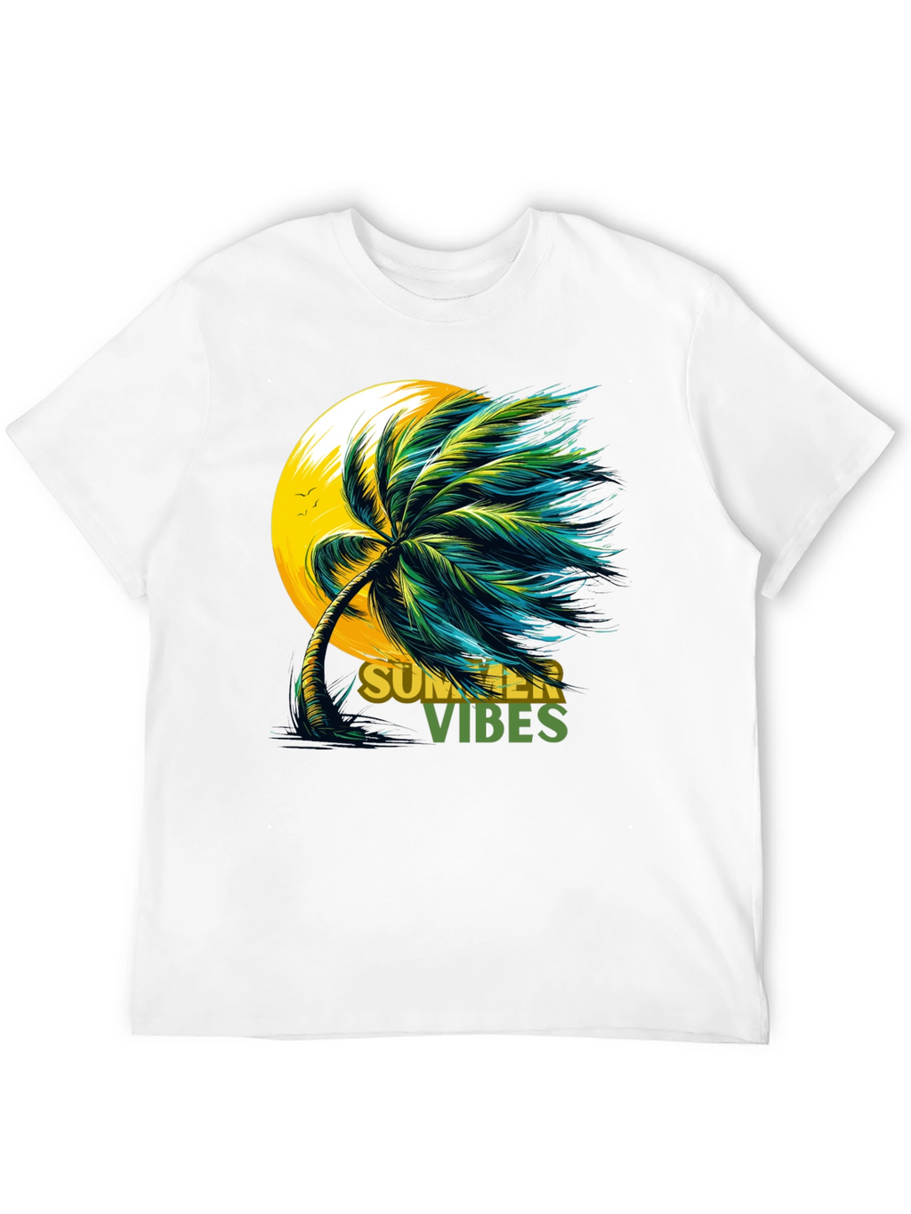 Summer Vibes Palm Tree Graphic Tee