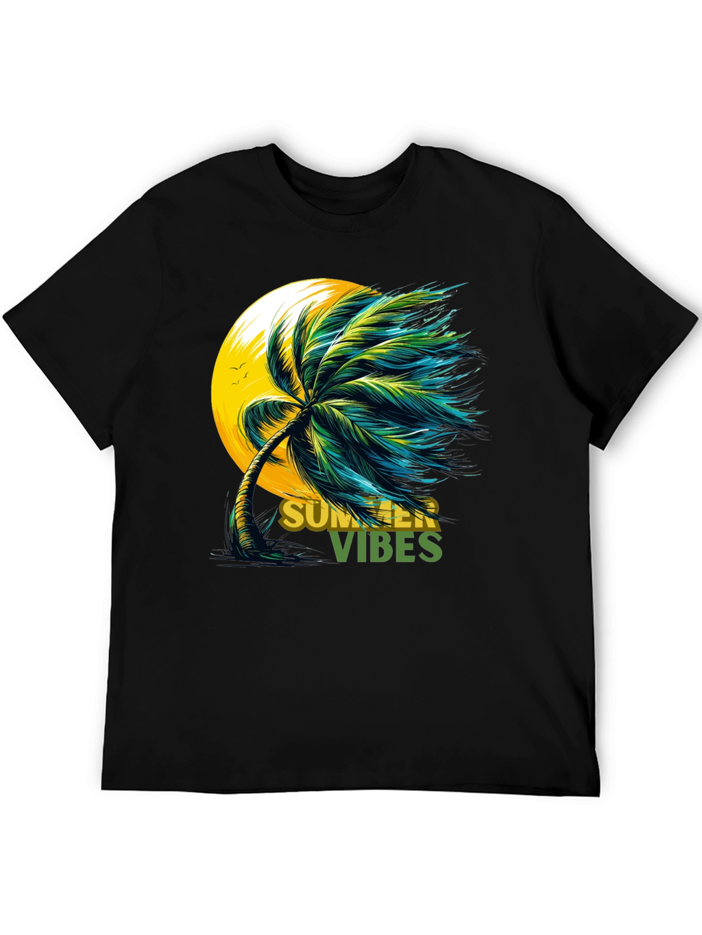 Summer Vibes Palm Tree Graphic Tee