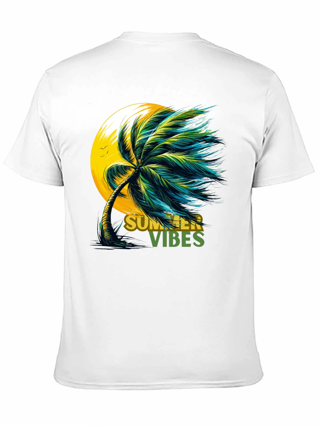 Summer Vibes Palm Tree Graphic Tee