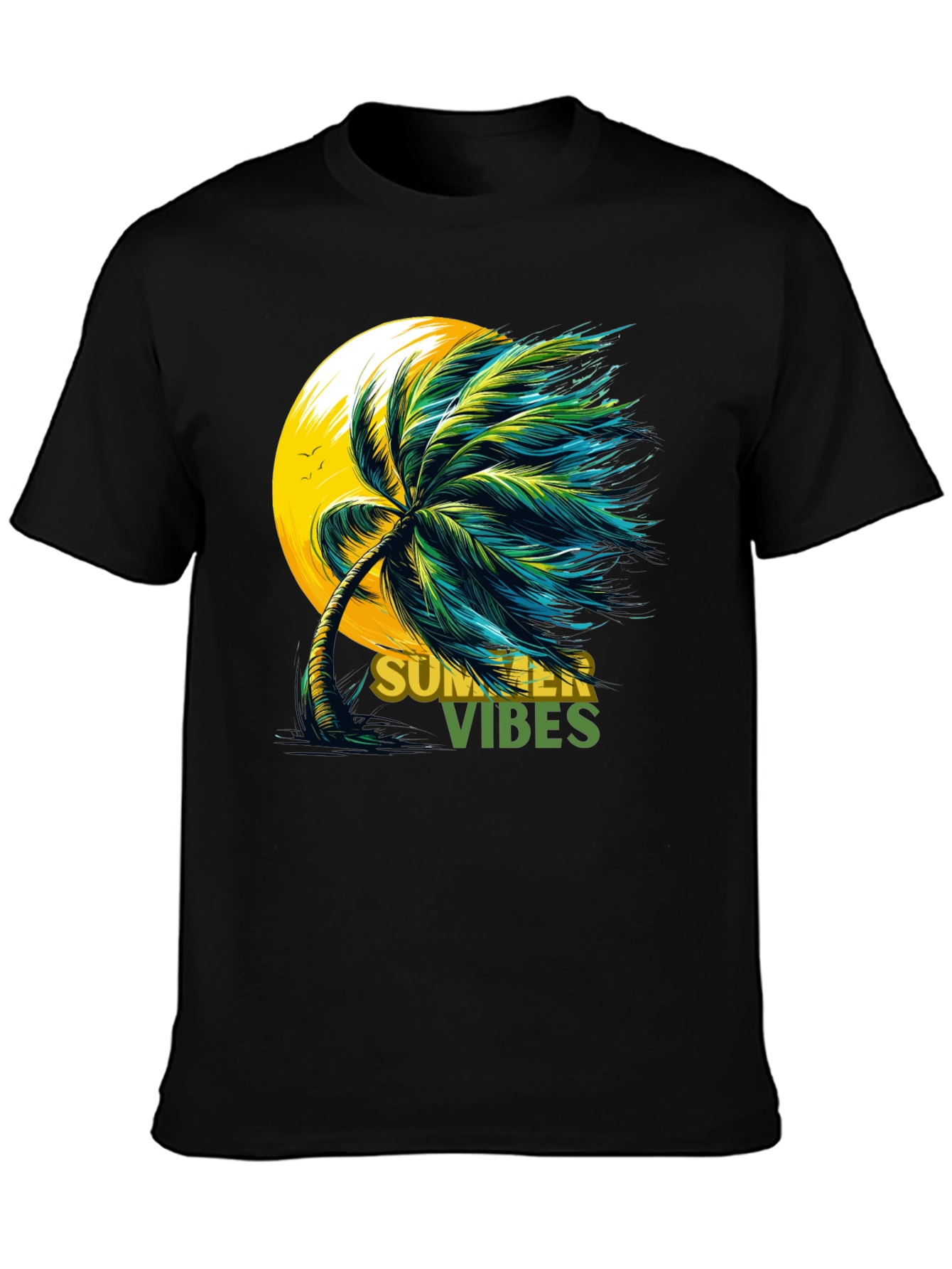 Summer Vibes Palm Tree Graphic Tee