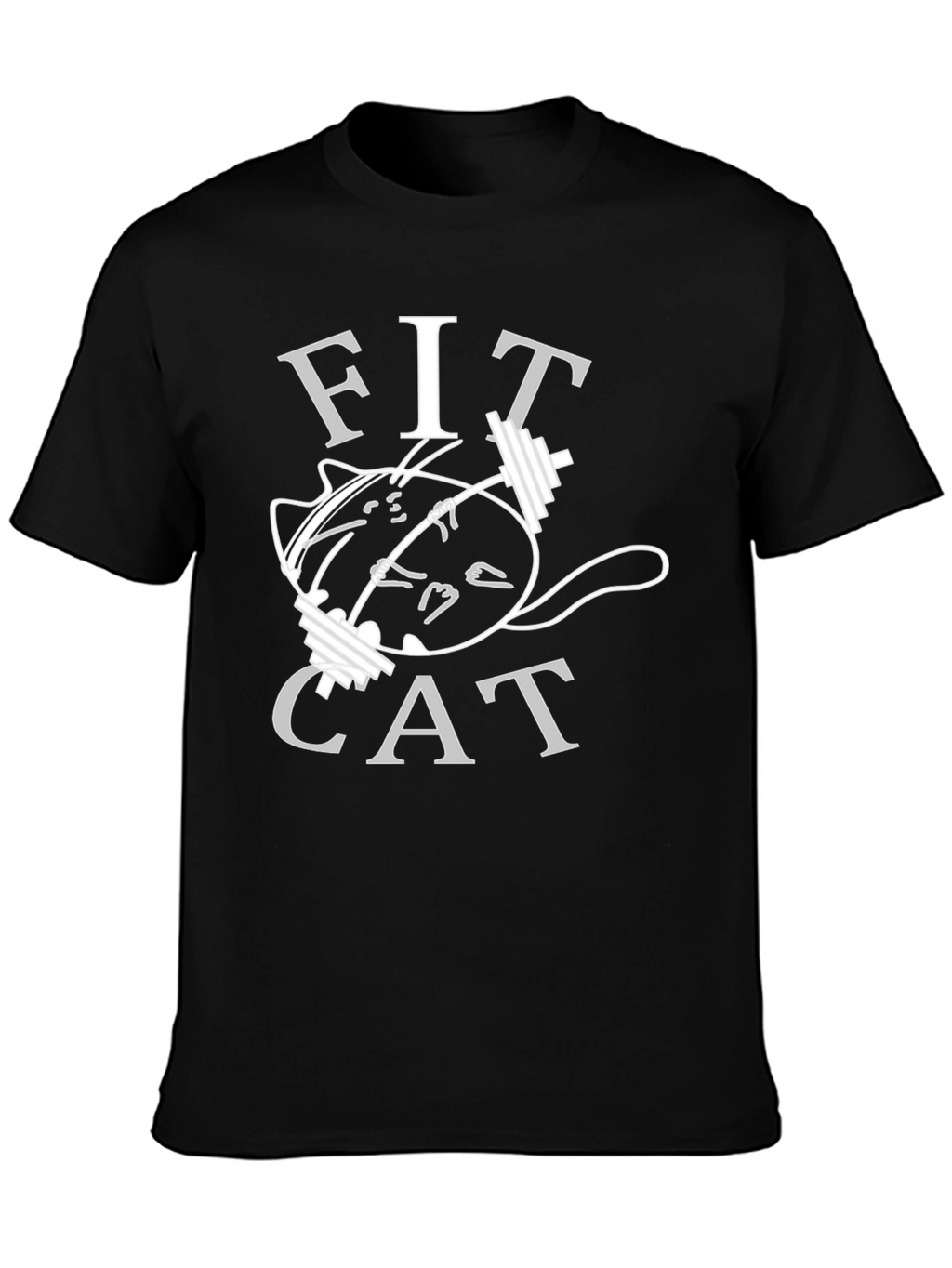 Fit Cat Gym T-Shirt - Workout Motivation Tee