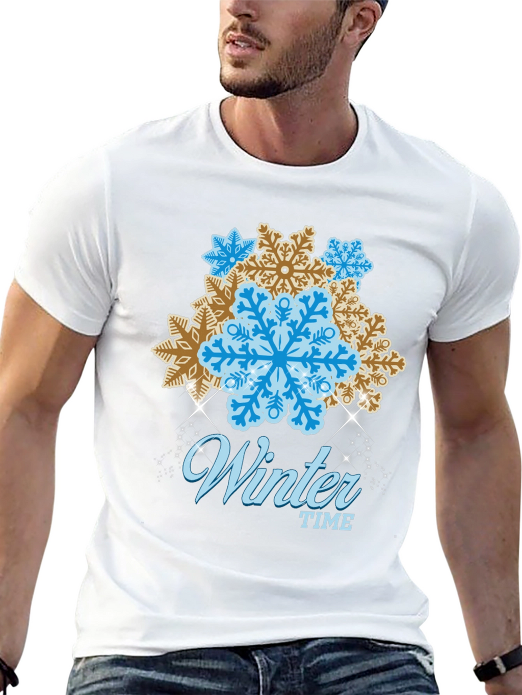 Winter Time Snowflake Graphic Tee