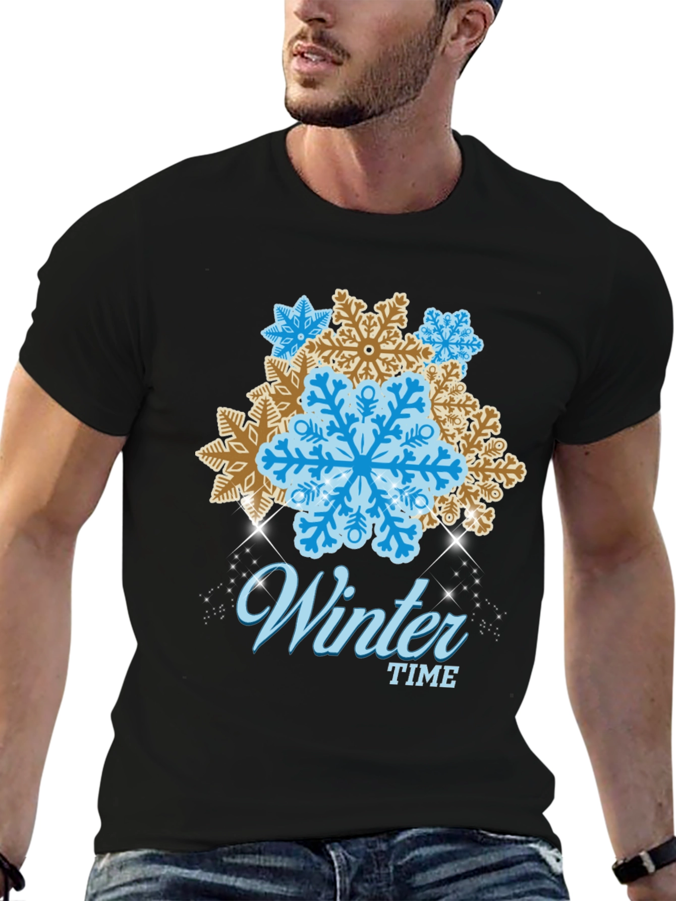 Winter Time Snowflake Graphic Tee