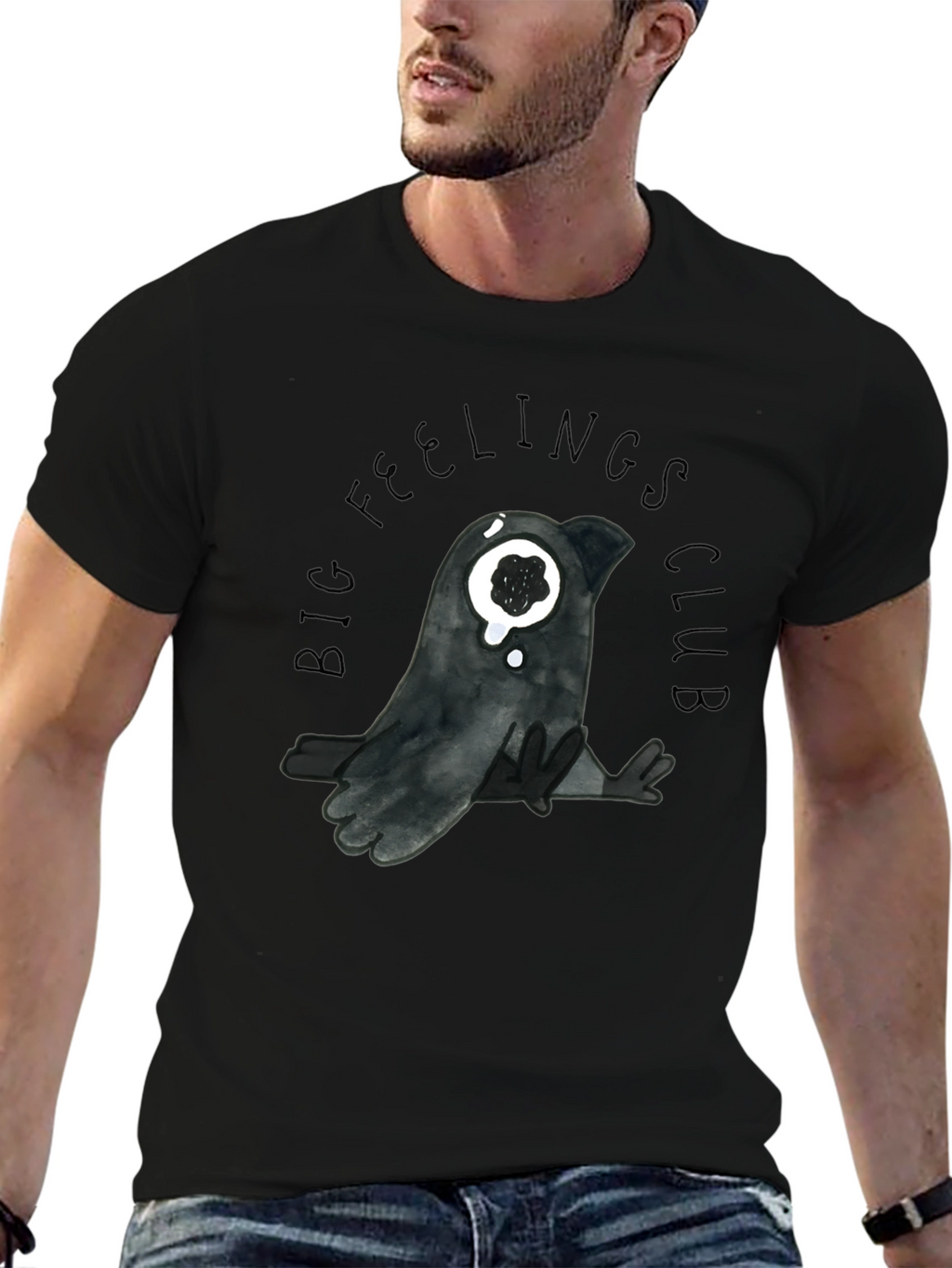 Big Feelings Club Raven T-Shirt