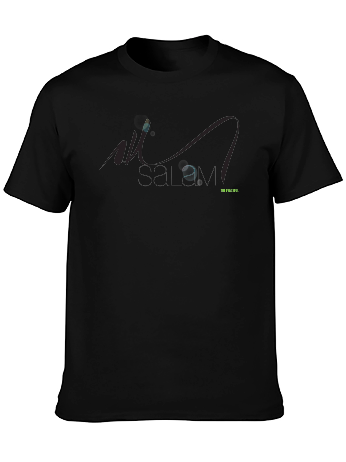 The Peaceful Black Graphic Tee for Men