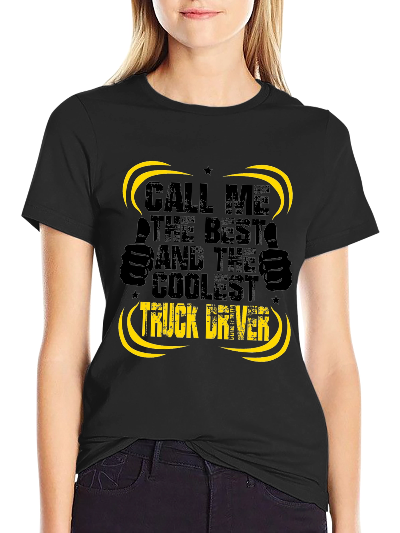 Coolest Truck Driver Black T-Shirt