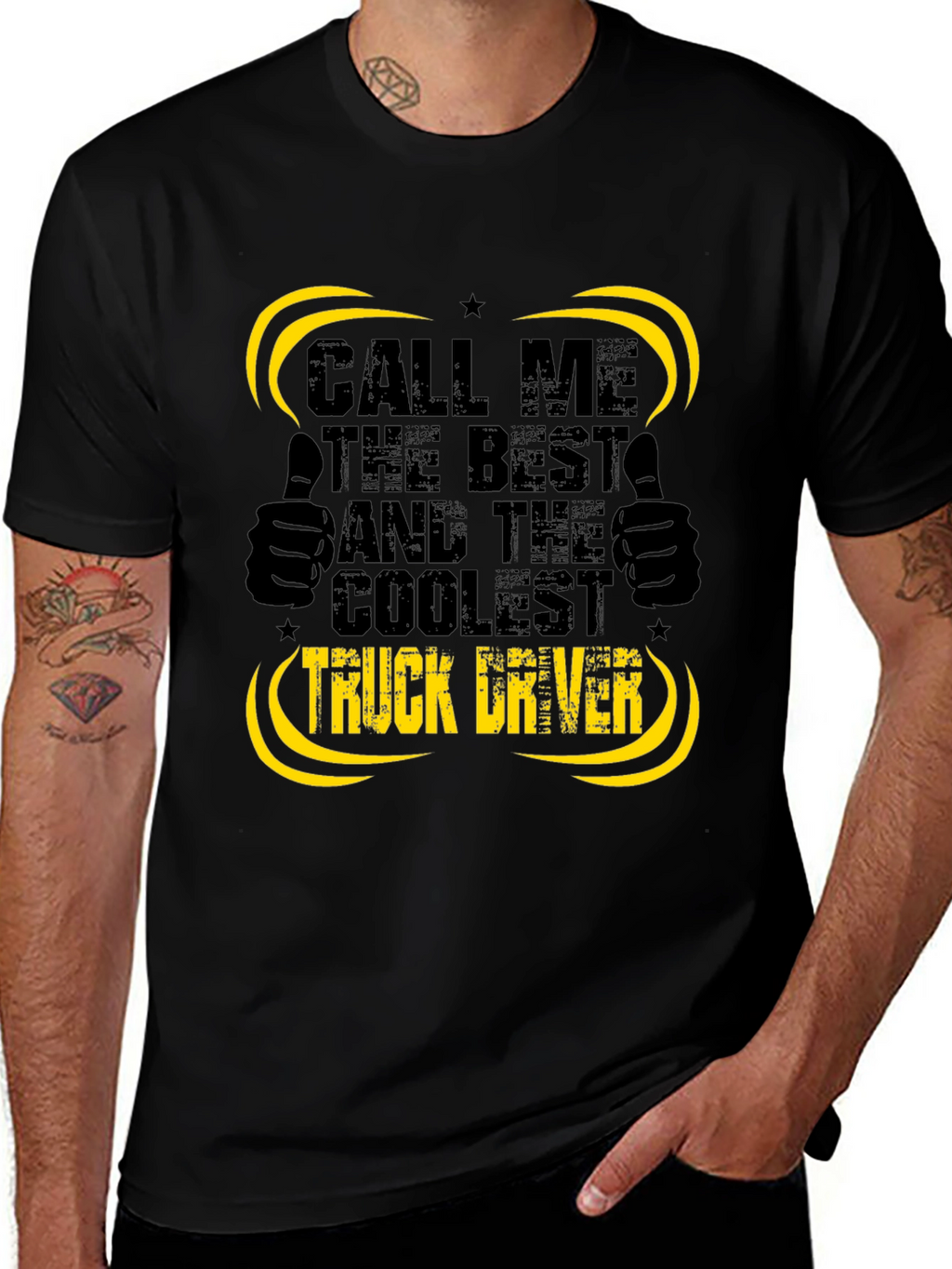 Coolest Truck Driver Black T-Shirt