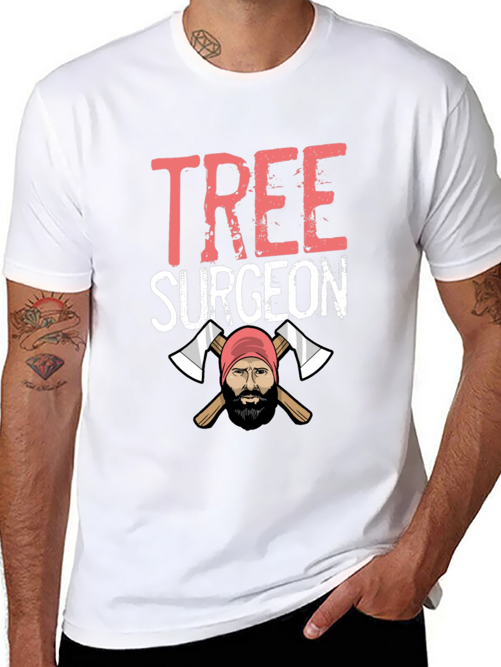Tree Surgeon T-Shirt - Lumberjack Axe Design