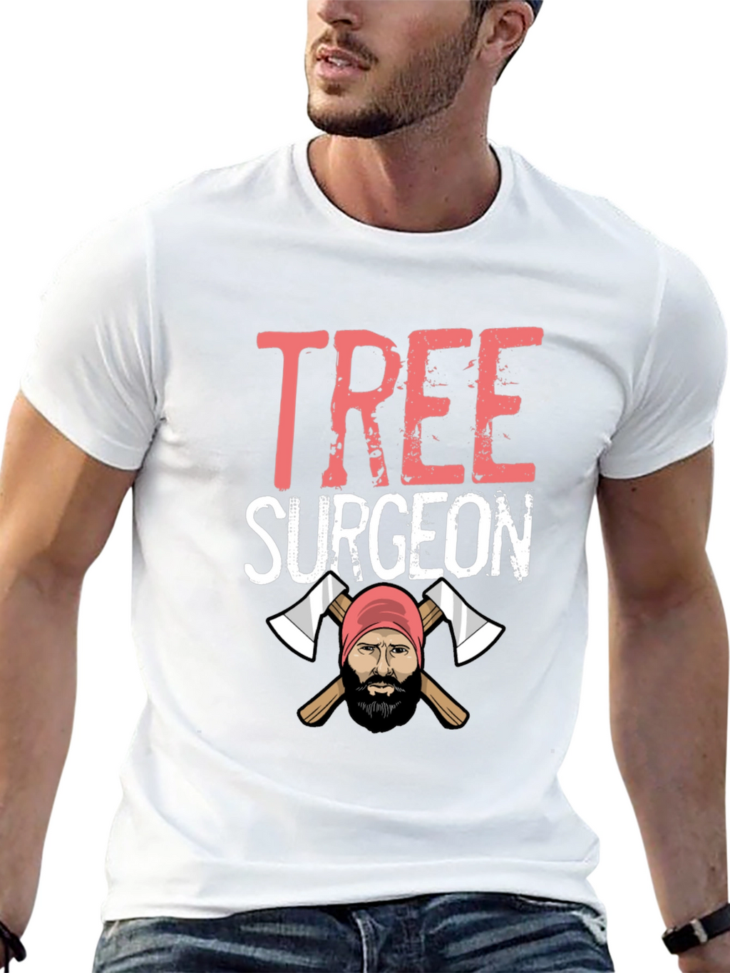 Tree Surgeon T-Shirt - Lumberjack Axe Design