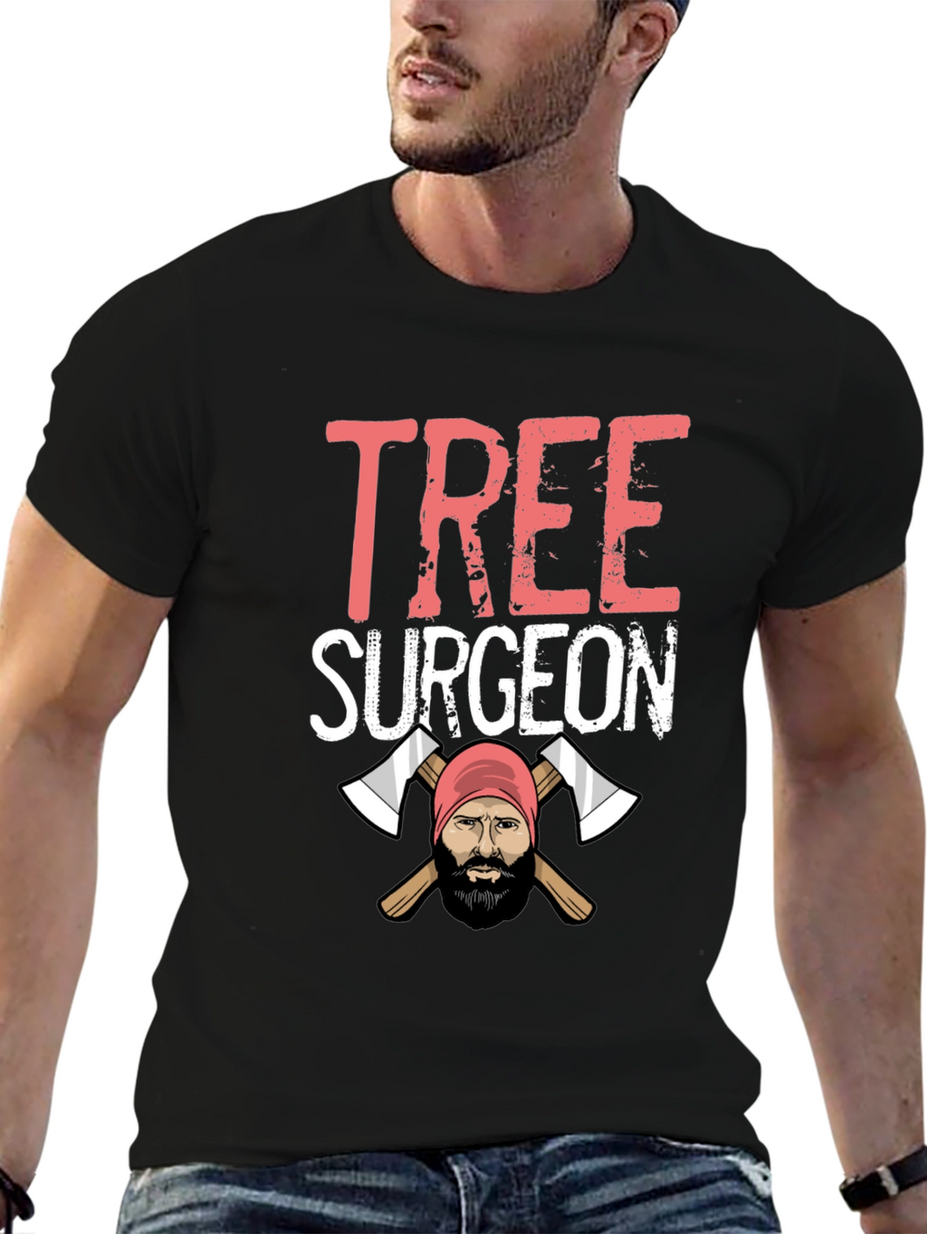 Tree Surgeon T-Shirt - Lumberjack Axe Design