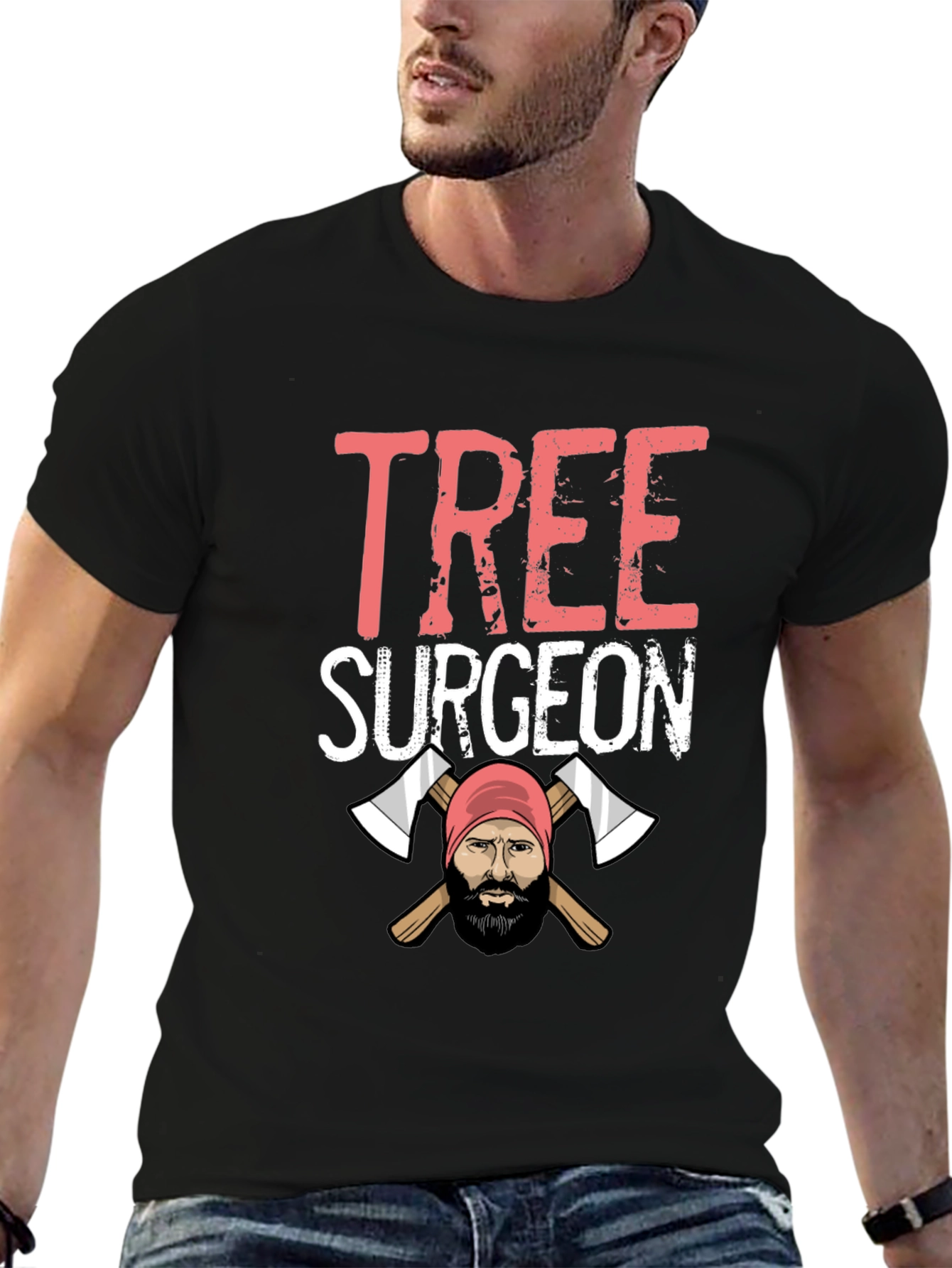 Tree Surgeon T-Shirt - Lumberjack Axe Design