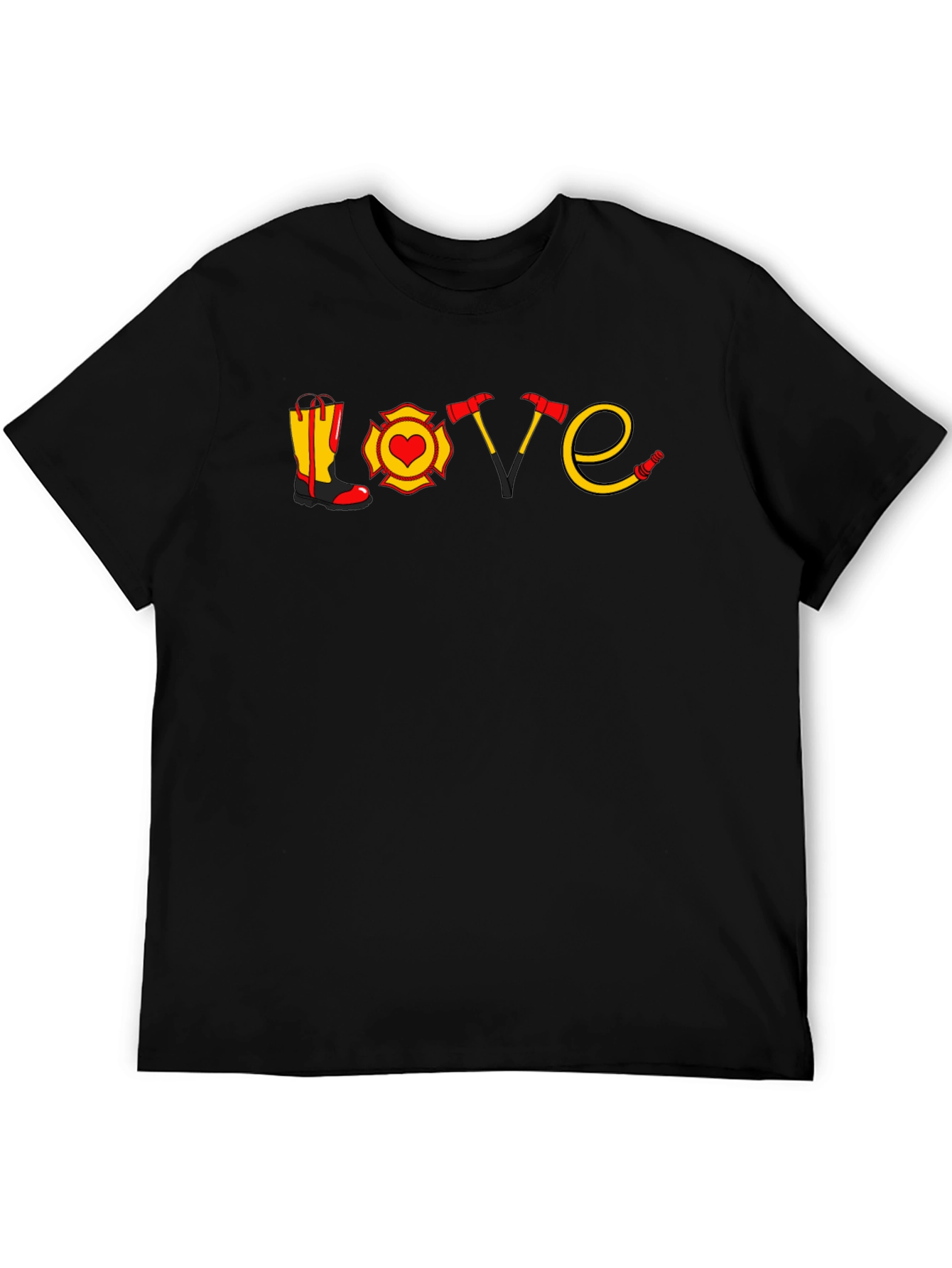 Firefighter Love Graphic T-Shirt