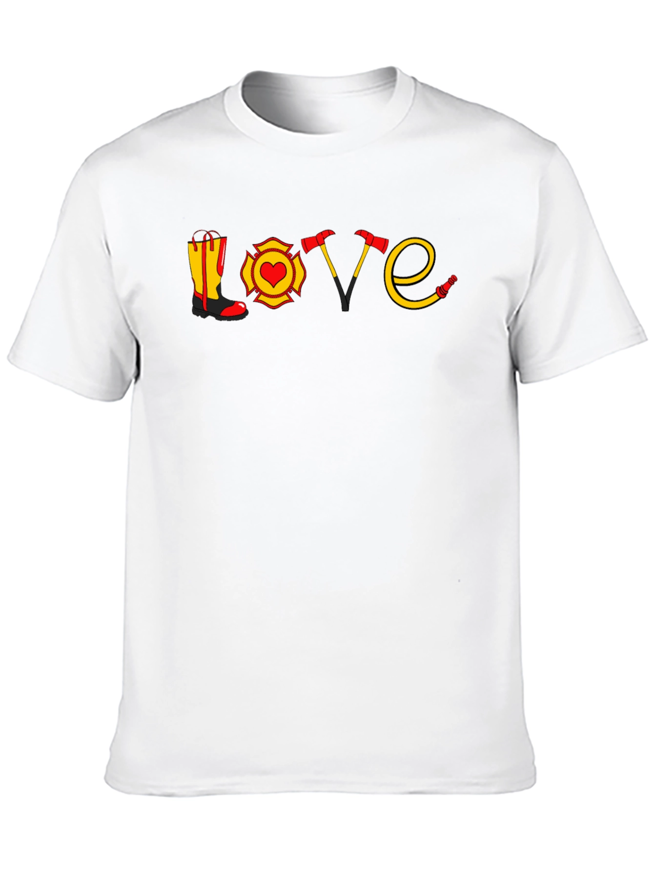 Firefighter Love Graphic T-Shirt