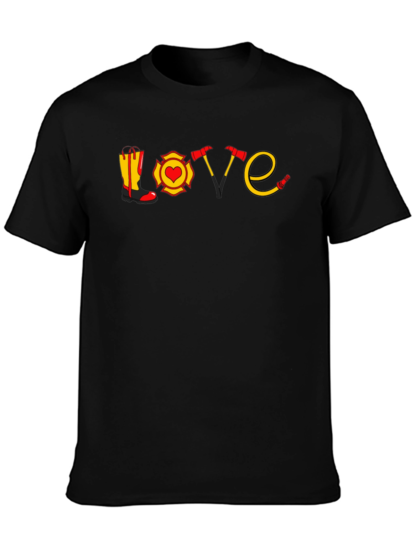 Firefighter Love Graphic T-Shirt