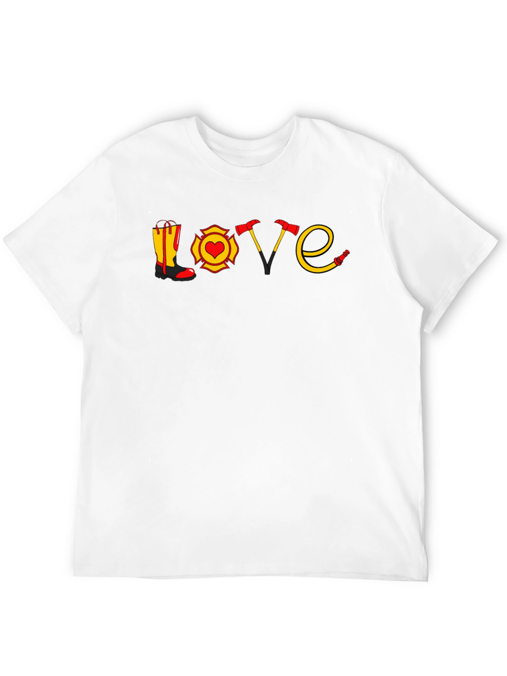 Firefighter Love Graphic T-Shirt