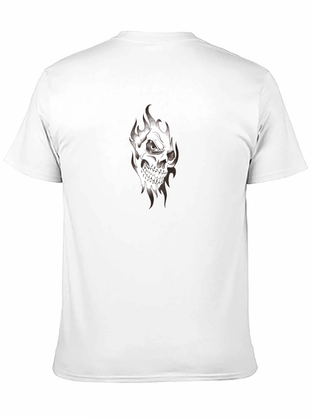 Mens Black Skull Graphic Tee