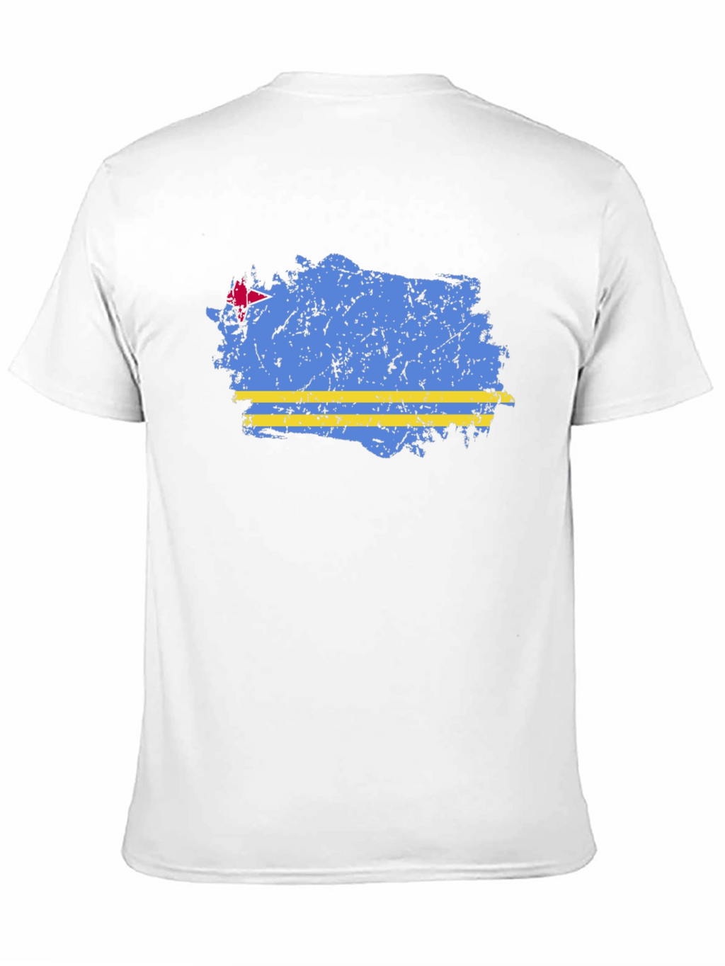 Aruba Flag Distressed Graphic T-Shirt