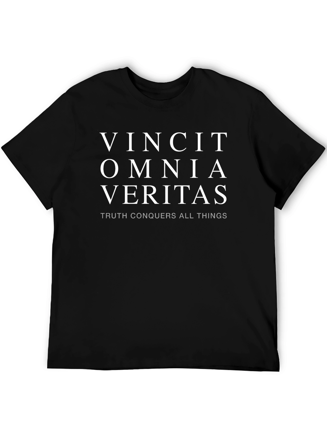 Vincit Omnia Veritas Black T-Shirt