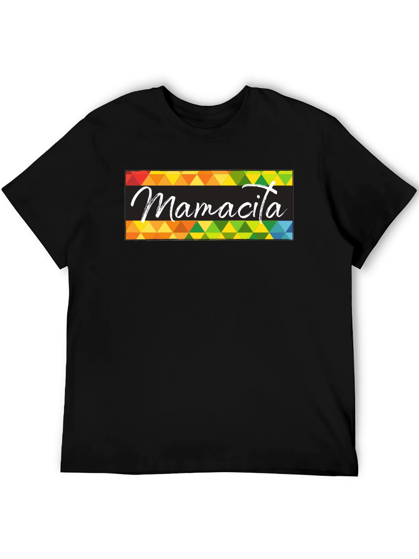 Mamacita Graphic Tee - Colorful Triangle Design