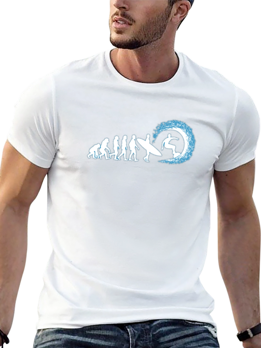 Evolution of Surfing Graphic T-Shirt