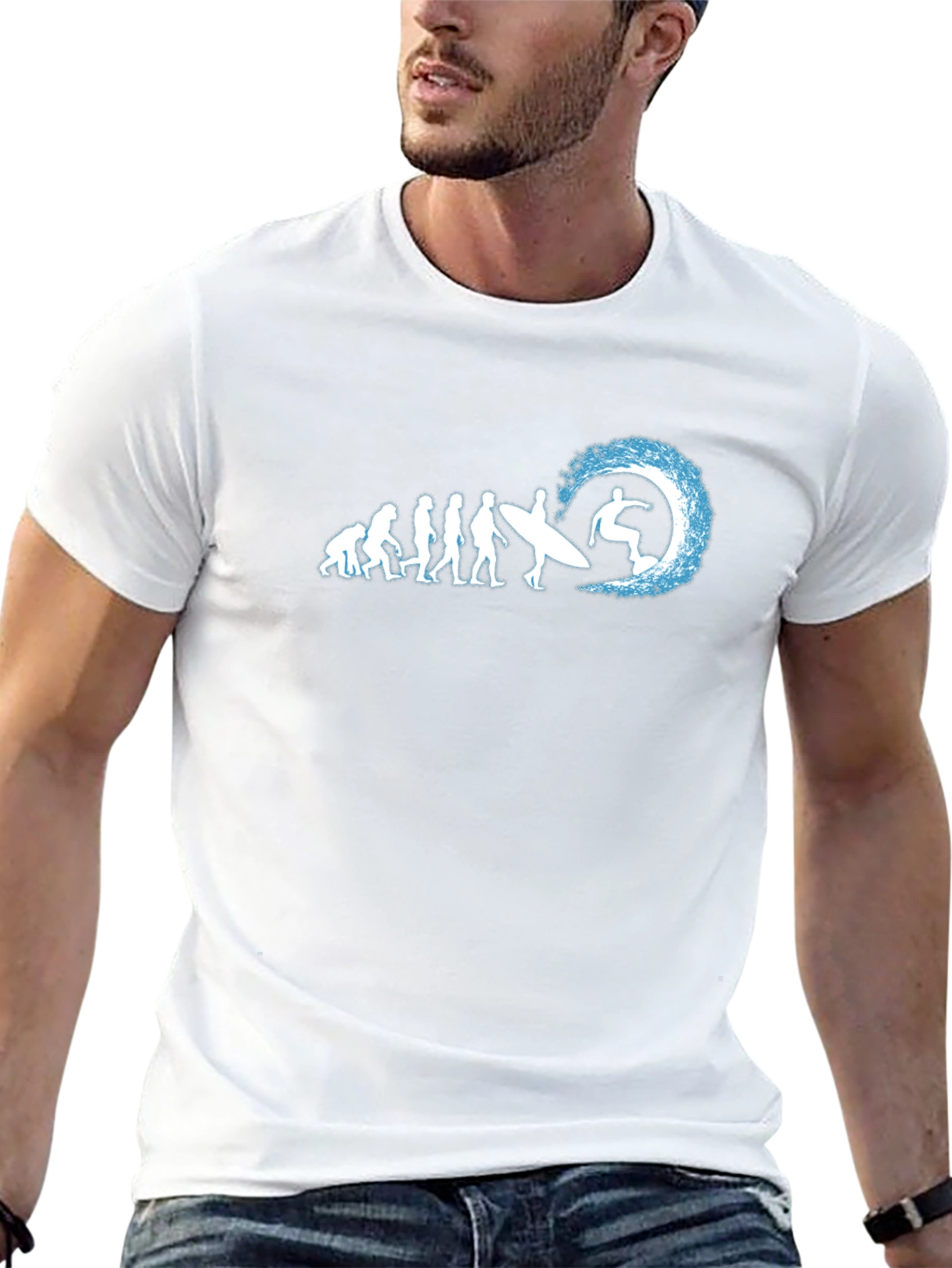 Evolution of Surfing Graphic T-Shirt