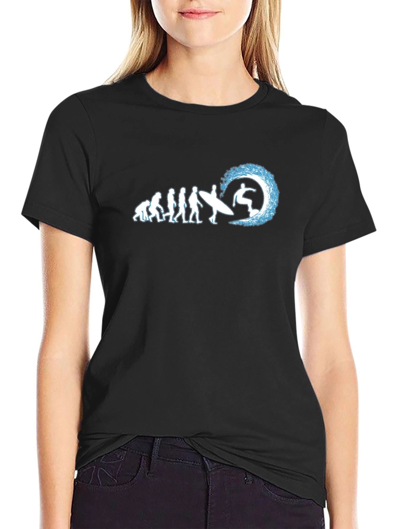 Evolution of Surfing Graphic T-Shirt