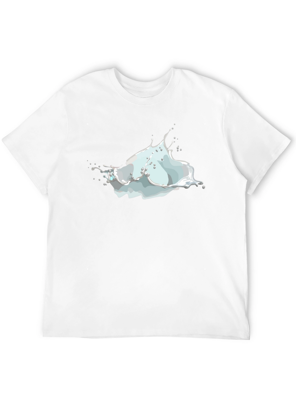 Milk Splash Graphic Tee - Mens Black T-Shirt
