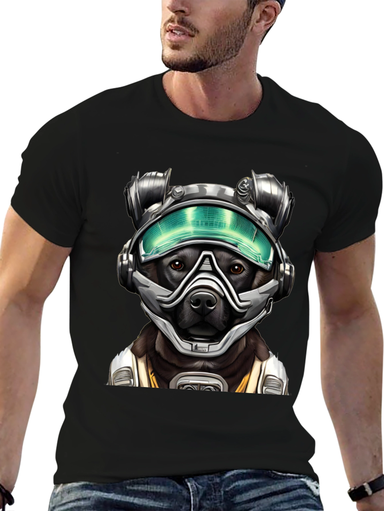 Dog in Space Suit Graphic Tee