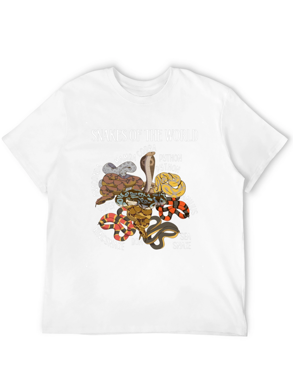 Snakes of the World Graphic T-Shirt